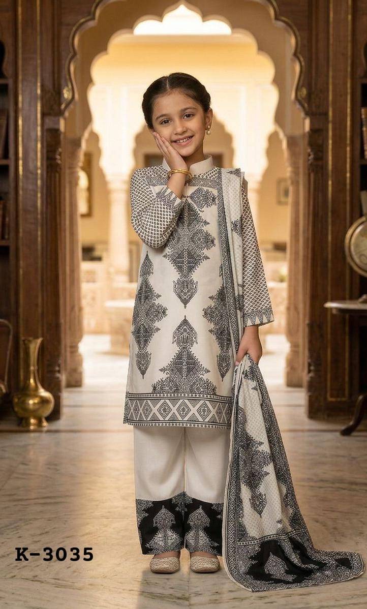  Kitty by Kaamiri k-3033 To k-3033 Series Beautiful Festive Suits Colourful  Premium Mal Satin kids collection At Wholesale Price